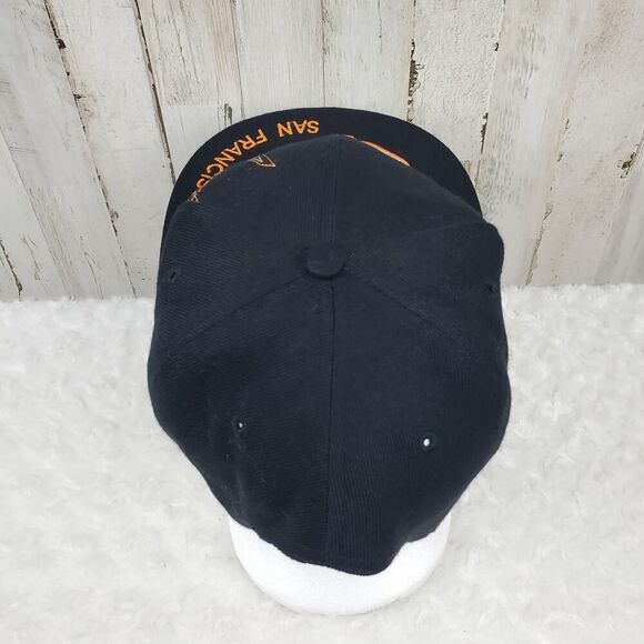 San Francisco Snapback Cap Black Orange OSFM - Picture 6 of 8